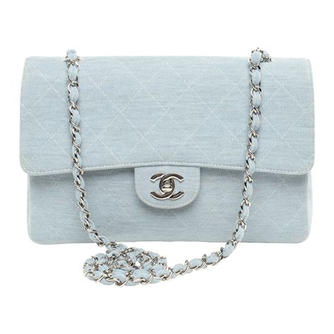 chanel light blue bag|chanel shoulder bag blue.